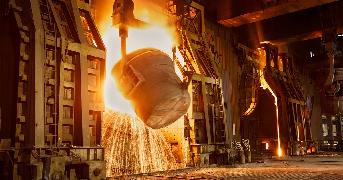 Steel Manufacturing Molten Steel