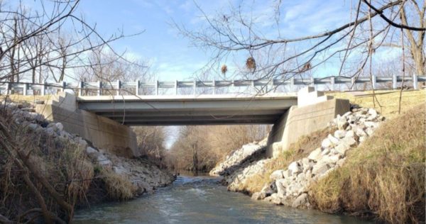Monroe County, MI Bridge - Image by Valmont Structures and Con-Struct Press-Brake-Formed Tub Girders